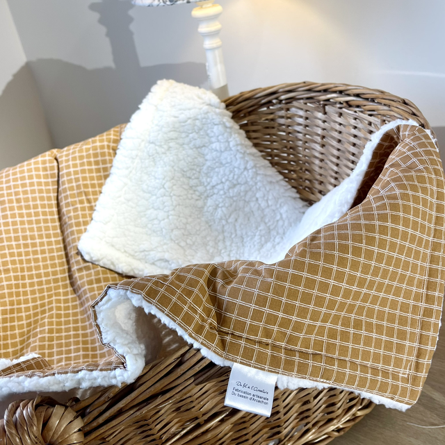 Couverture en coton & Sherpa