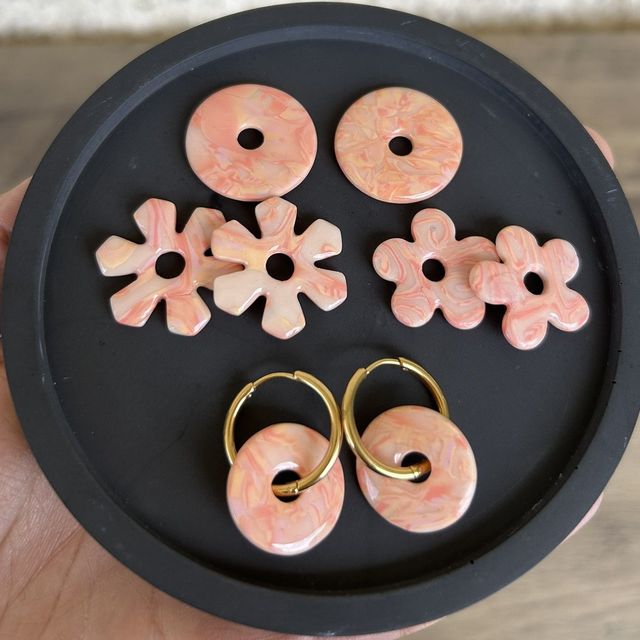 Pampilles  édition limitée &quot;Marbrée pêche/rosé&quot;