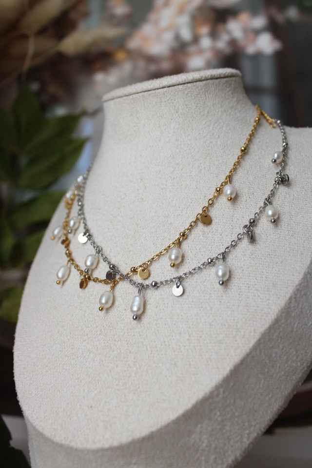 Bijou 2 en 1 - perles d’eau douce 