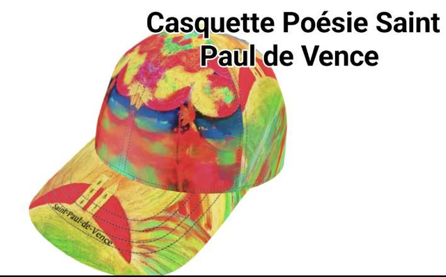 Casquette Poésie Saint -Paul-de-Vence S/M L/XL
