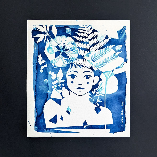 CYANOTYPE // ajouts d'aquarelle 🖌️