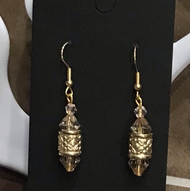 Brown Dangling Earrings-BRDE15