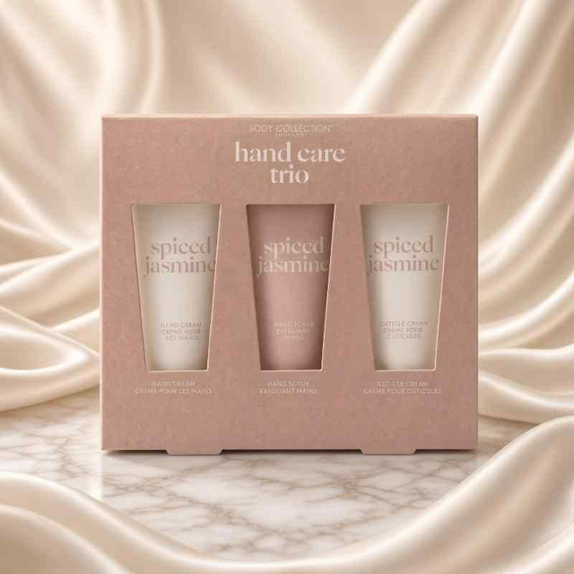 Body Collection Hand Care Trio Gift Set | Hand Cream, Cuticle Cream &amp; Scrub