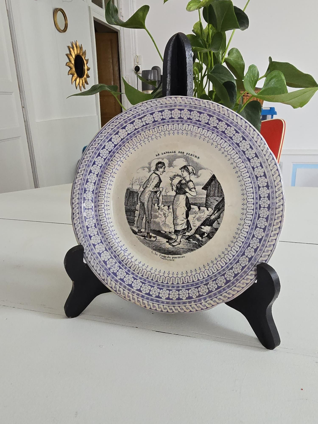 Assiette parlante H.B Choisy-le-roi 