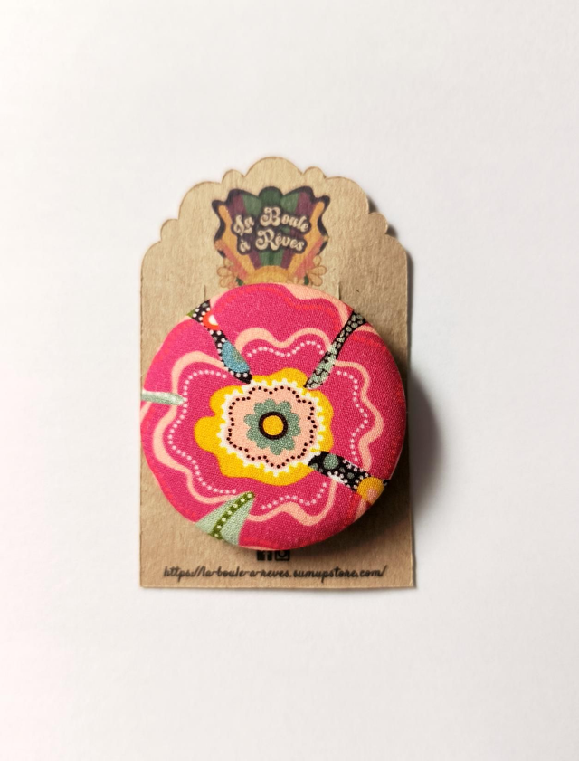 Broche tissu - T4