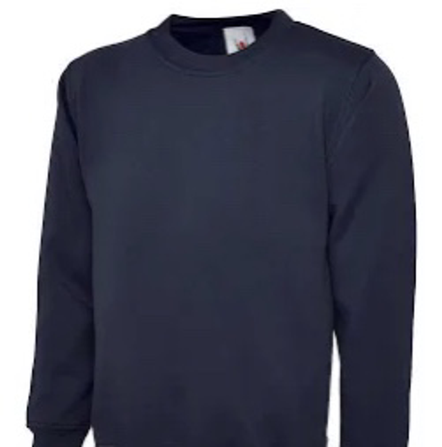 Plain Navy Sweatshirt 