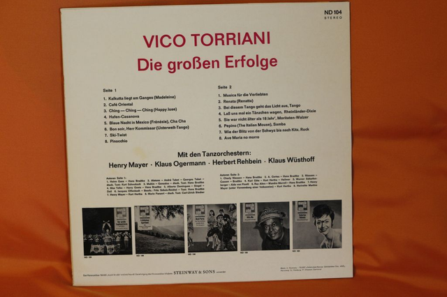 Vinyl LP Vico Torriani Die großen Erfolge