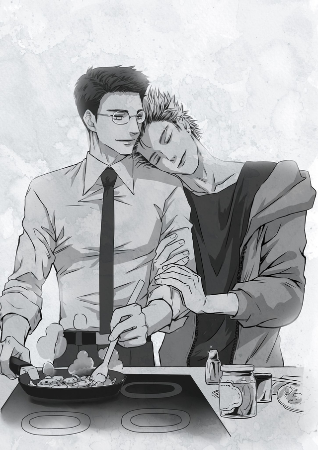 illu Ewan et Milton (Café, biscuits et tzatziki)