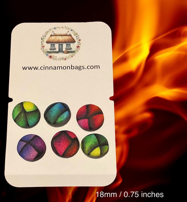 Dragon scale buttons - 18mm/ 0.75 inch