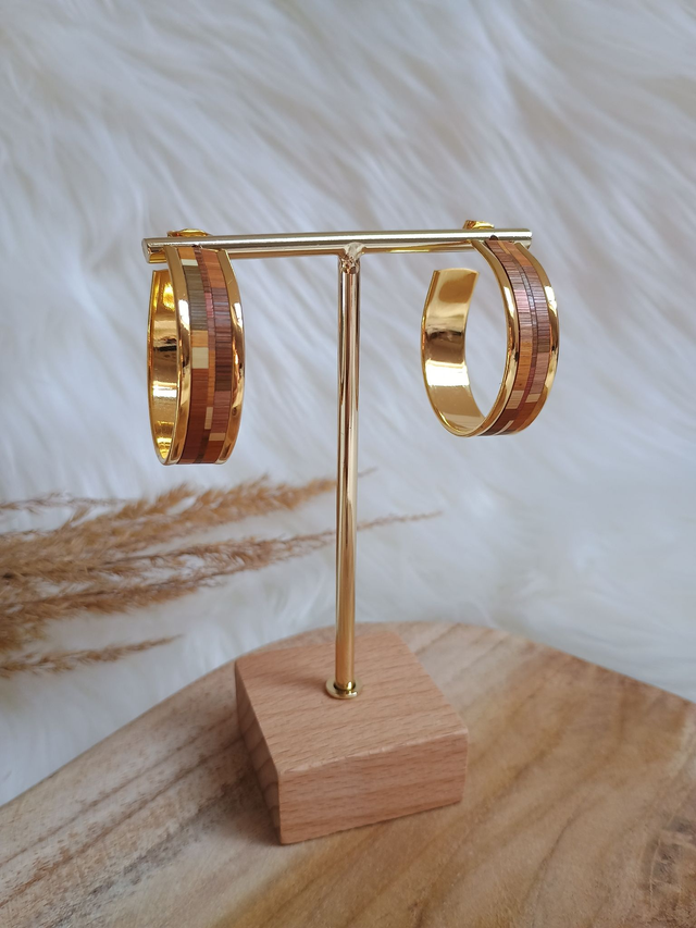 Boucles d'oreilles CRÉOLES Mosaïque