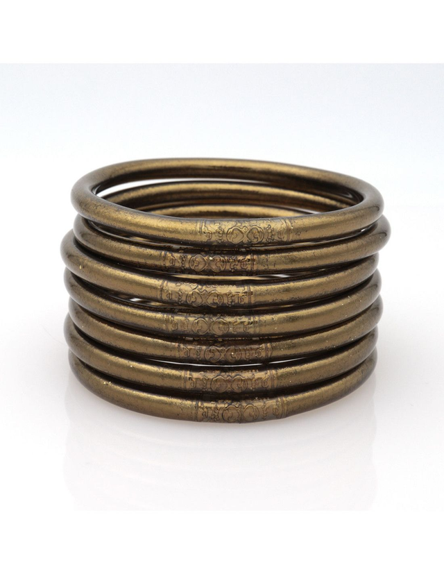 Jonc tibétain simple couleur abricot (1)