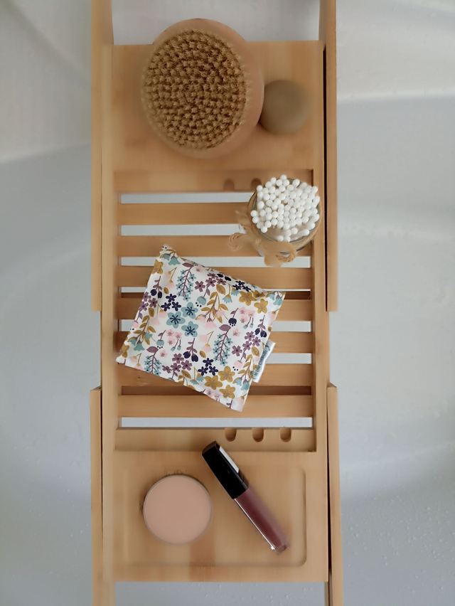 Ensemble de 8 carrés visage avec étui assorti - Romance