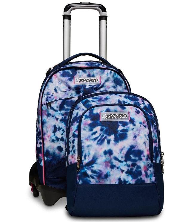 ZAINO SEVEN , TROLLEY JACK Seven® 3 RUOTE DETACH - CLOUDY SHAPES