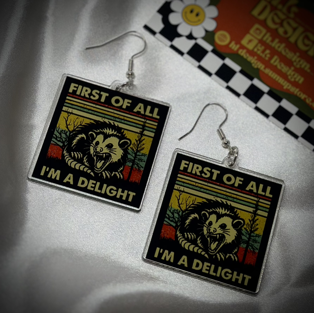 Delightful Possum Earrings 