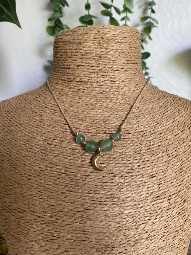 Collier MESSA - AVENTURINE- Lune 
