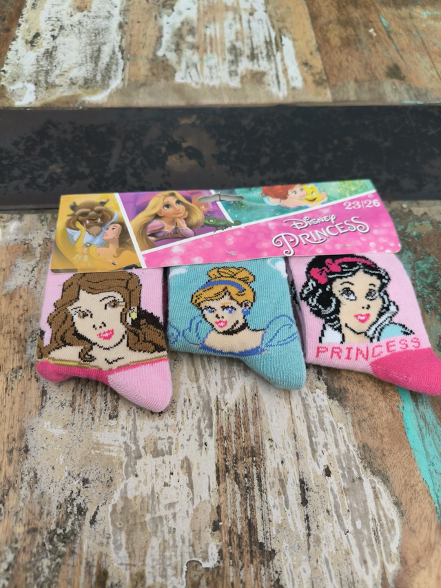 CHAUSSETTES PRINCESSE DISNEY X3 23/26