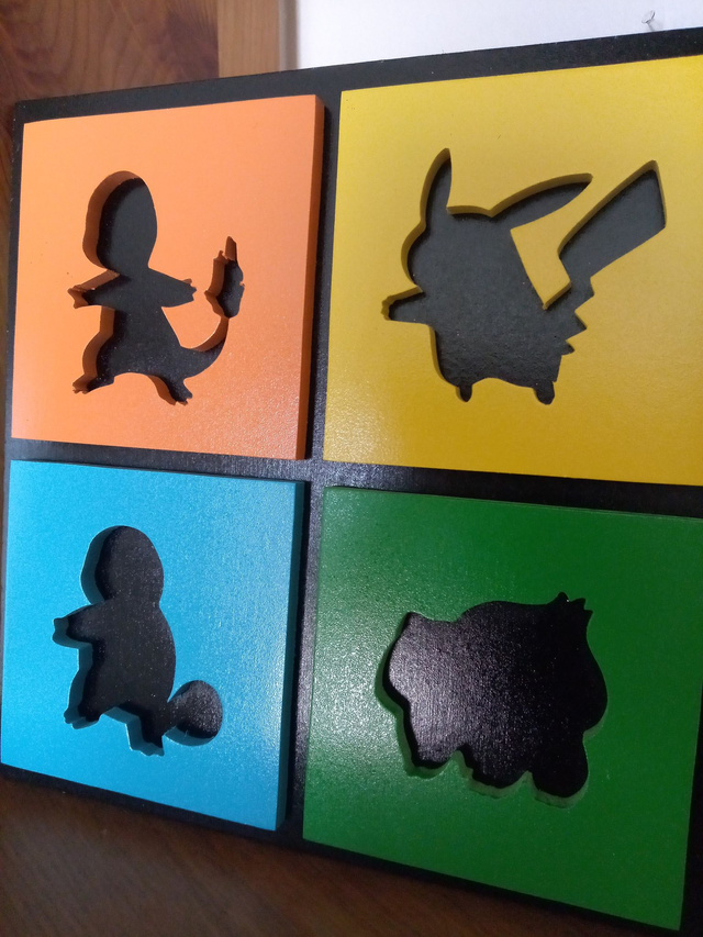 Pokemon Starter - 20x20 cms