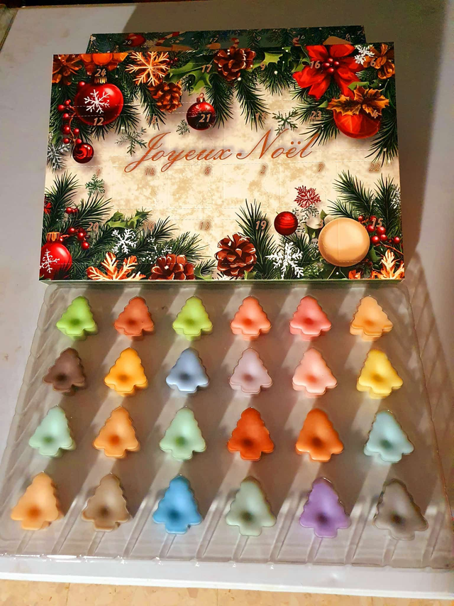 Calendrier de l'avent de fondants parfumés
