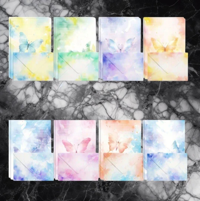 Aquarell-Briefkopf- und Umschlagset,