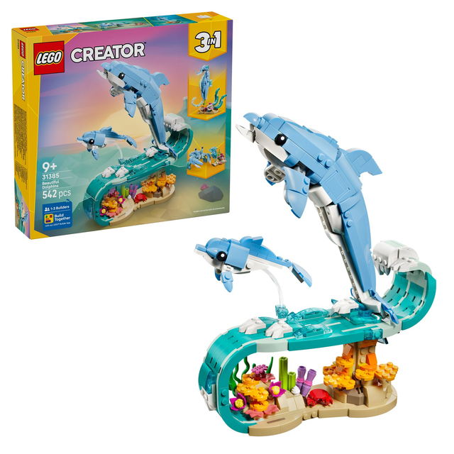 LEGO 31385 Creator Meerestiere Wunderschöne Delfine