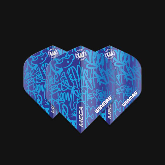 Winmau Mega Standard Flight Blue 5023231015709
