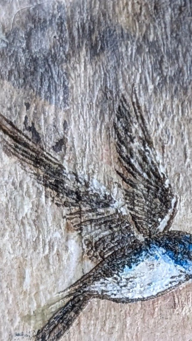 Birds - evening fall - Set of Two Tealight Holders Reclaimed Wood