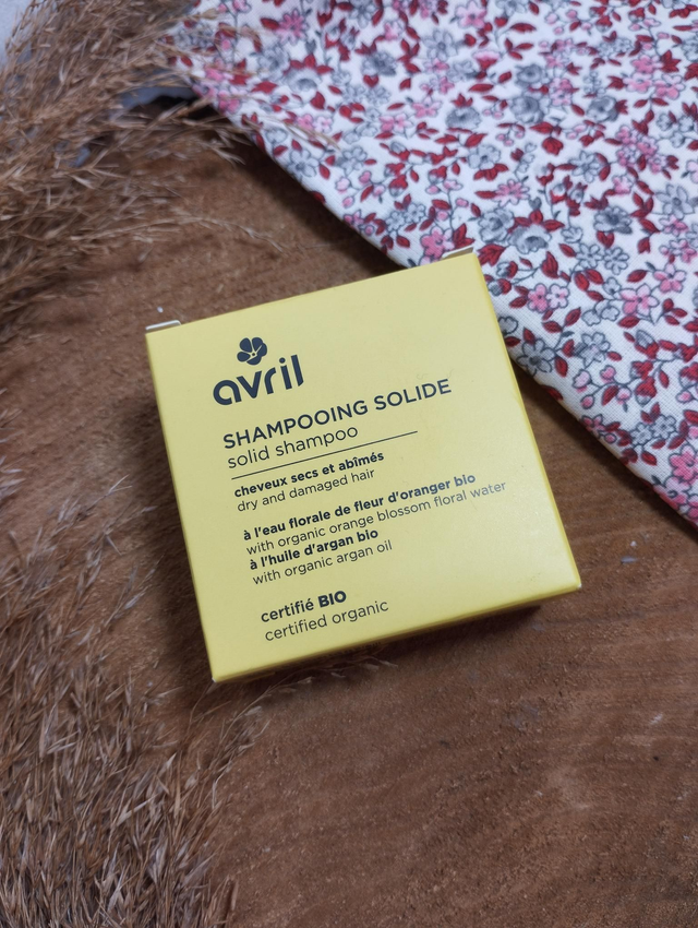 Shampooing solide cheveux secs et abîmés BIO - Avril