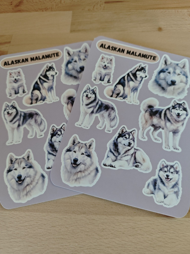 Planche stickers Alaskan Malamute