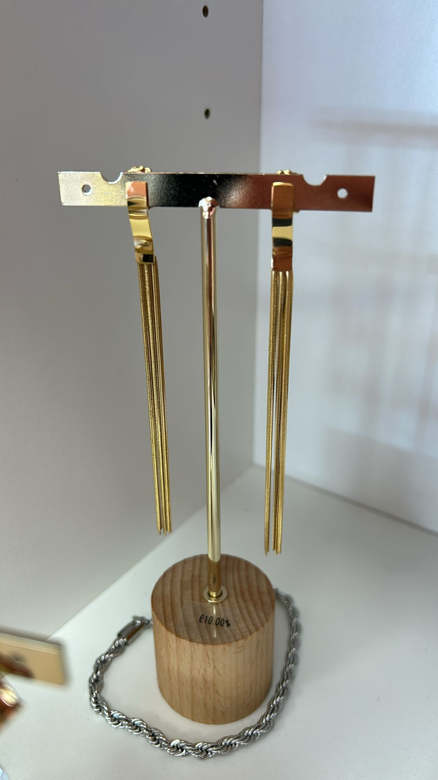 Orecchìni acciaio fili di luce