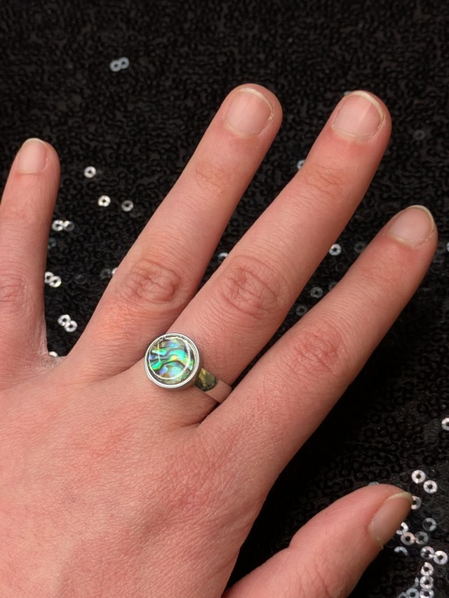Bague coquille ormeau