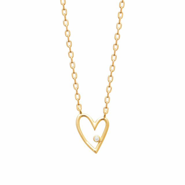 Collier cœur précieux