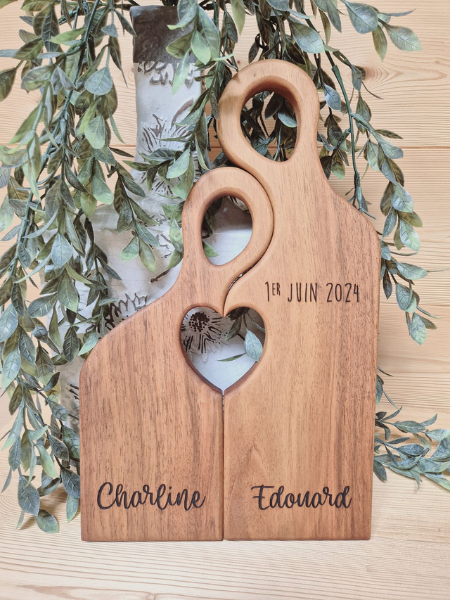Ensemble de 2 planches Couple Personnalisées