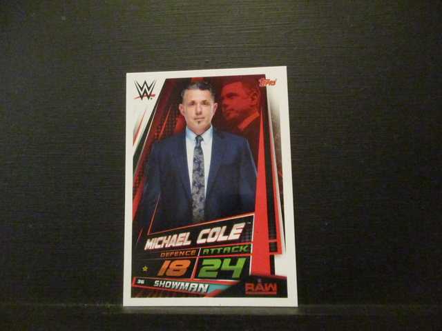 Michael Cole - Raw Slam Attax Universe Original Trading Card #36