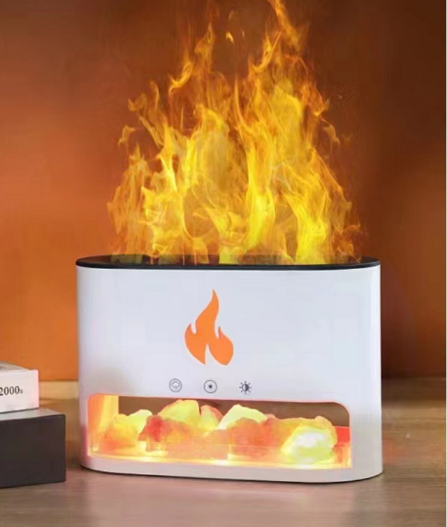 Flame Effect with Himalayan Salt Chamber Diffuser