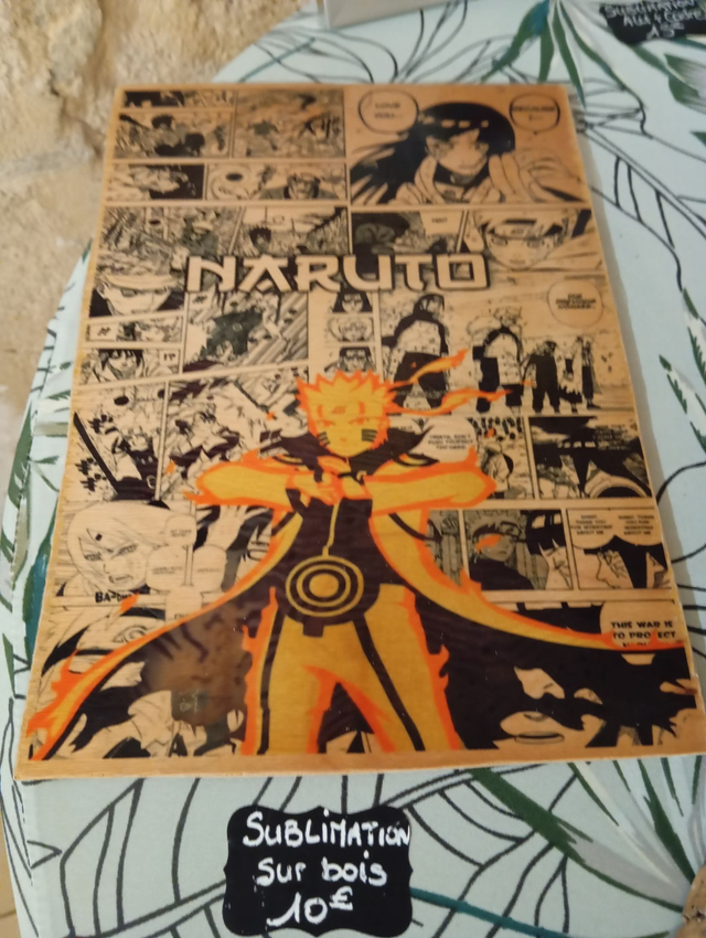 Sublimation sur plaque en bois 