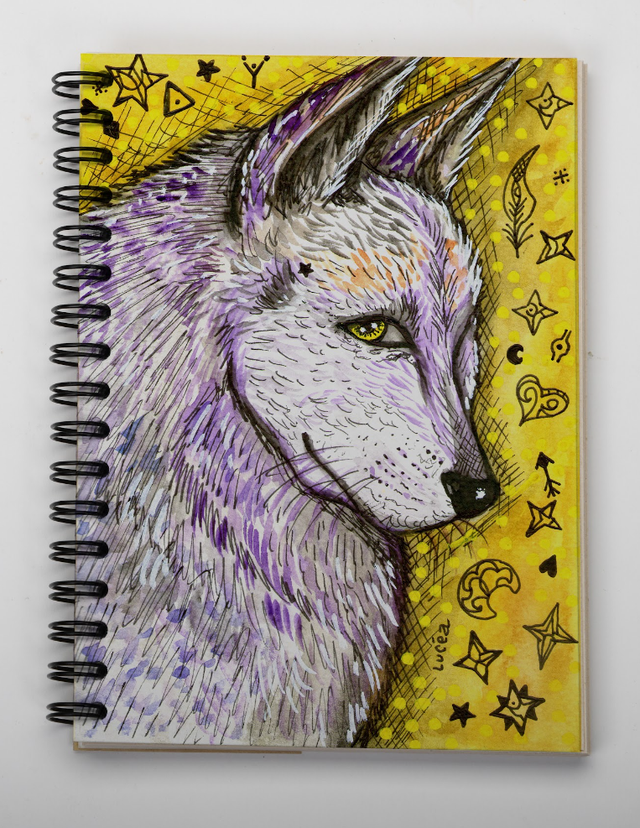 Carnet A6 de la marque Pepeuf portant une illustration faite par Luceapolyvers