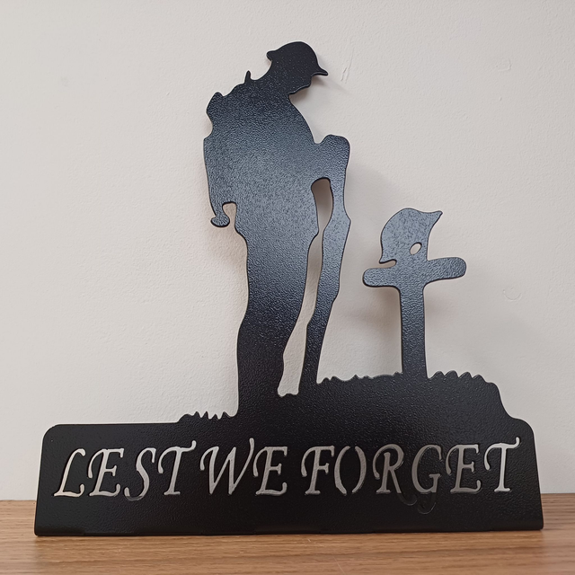 Lest We Forget Tommy Soldier Stand