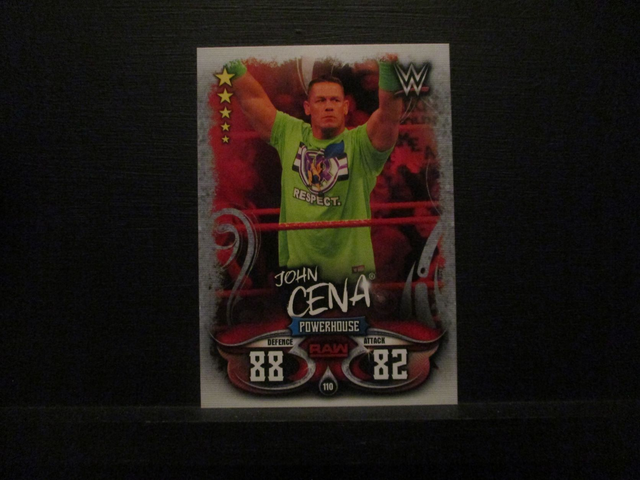 John Cena - Raw Slam Attax Live Original Trading Card #110
