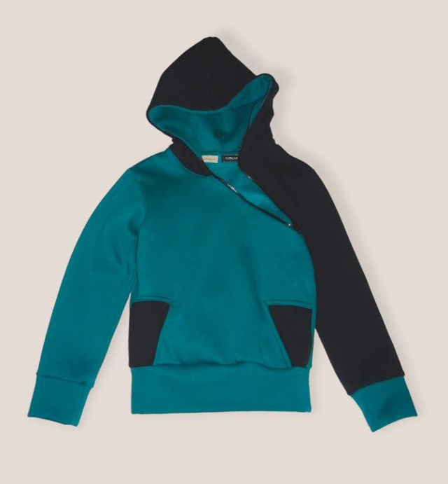 Jogging à capuche Vert et Noir ou Vert et Bleu Marine