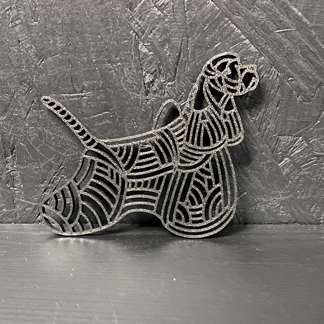 3D - American Cocker Black Sparkle