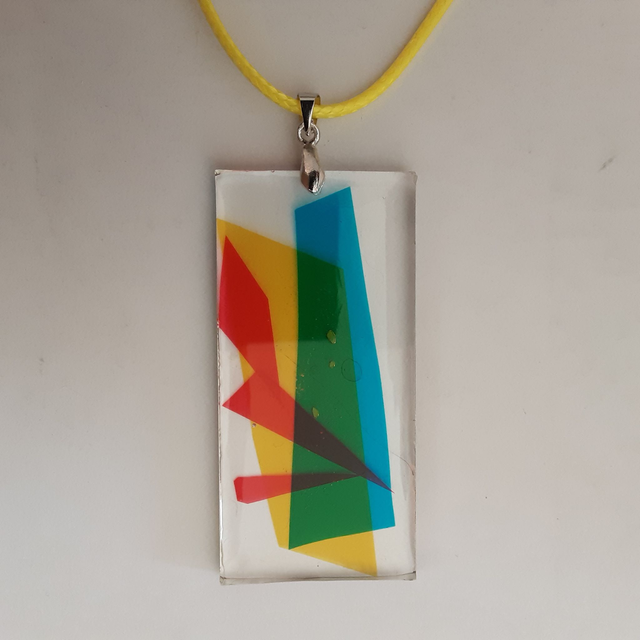 pendentif grand rectangle collection vitrail