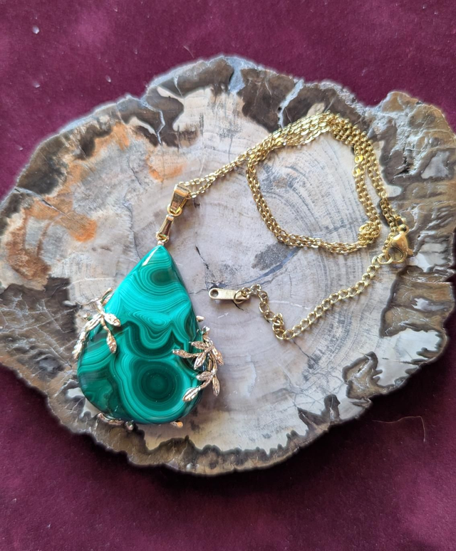 Pendentif Malachite 