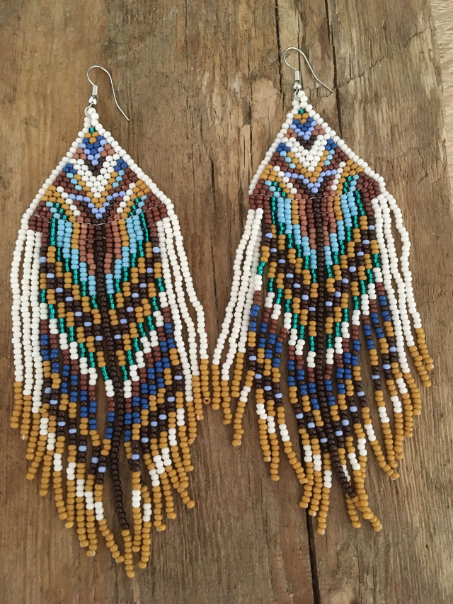 BOUCLES D'OREILLES EN PERLES