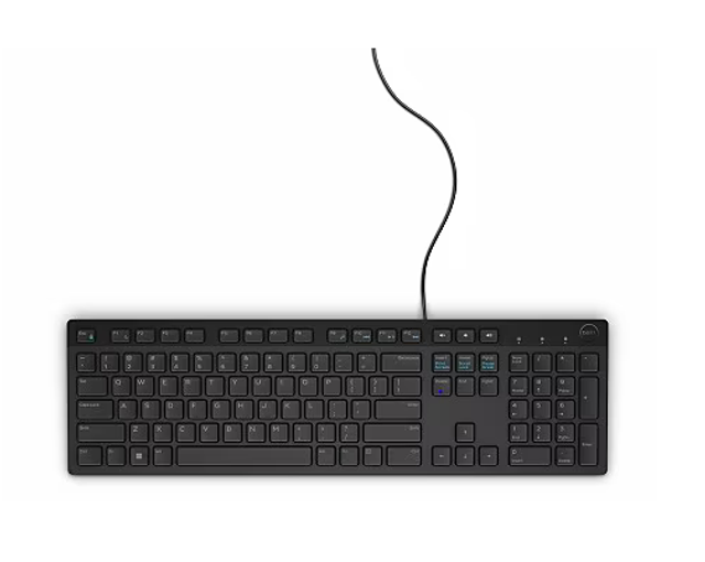 Dell KB216 Multimedia USB-Tastatur Schwarz 