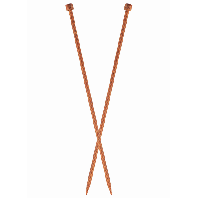 KnitPro Ginger 35cm Long Single End Knitting Pins Pair