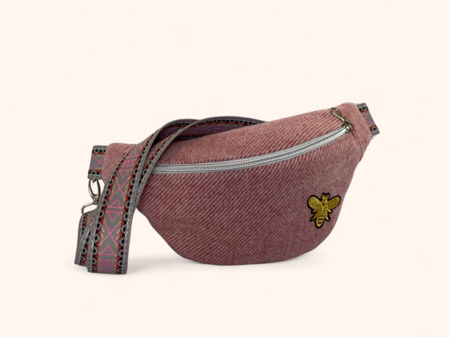 Banane Lainage Rose 1 + Porte Monnaie assorti 