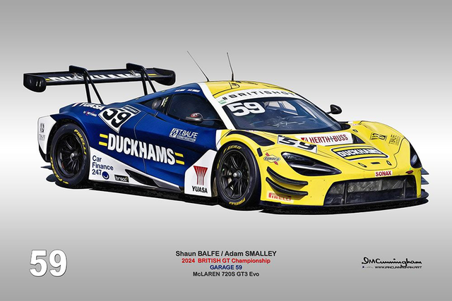 C240405 McLaren 720S GT3Evo British GT 24 GARAGE59 #59