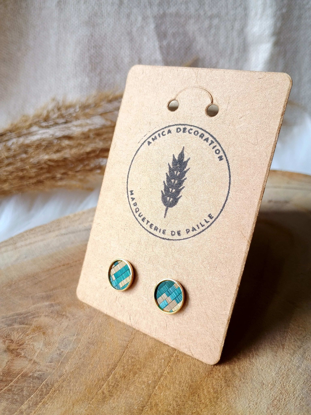 Boucles d'oreilles CLOUS Mosaïque