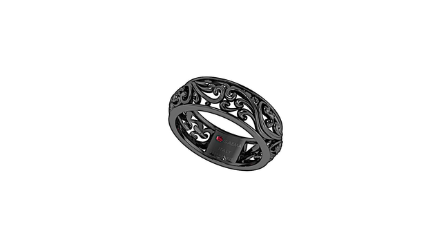 Anello Incanto Collection BLACK Rodium