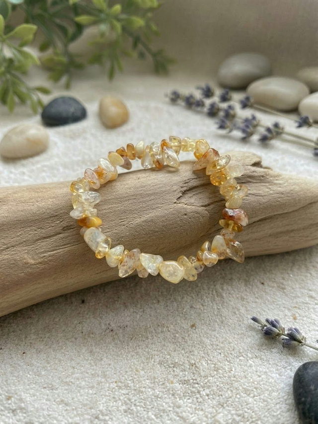 Bracelet baroque "Rayon Solaire " - Citrine